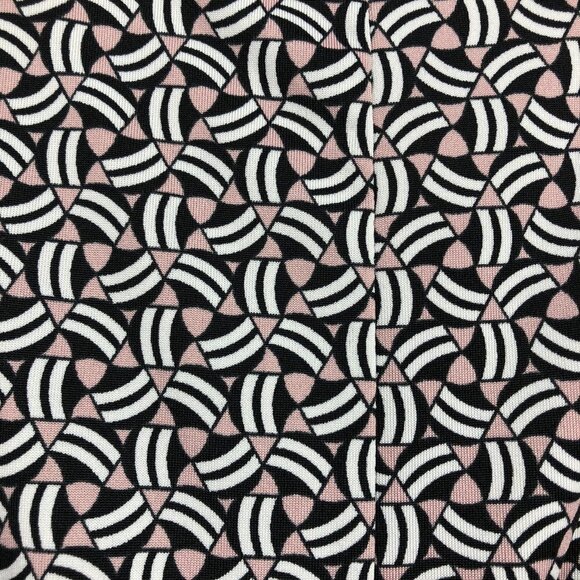 Kenar black white pink abstract tank top with flattering cross  cross in front M - Picture 10 of 15